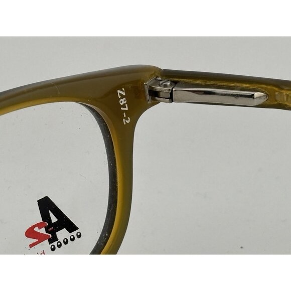 A2 EYEWEAR -  SG108 BLACK HONEY Z87-2 EN166F 140mm Eyeglass Frames - Picture 5 of 8